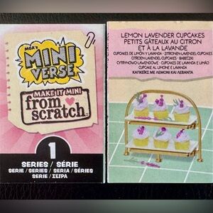 Lemon lavender cupcakes Miniverse make it mini food from scratch series 1